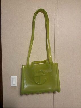 Telfar Green Jelly Shoulder Tote